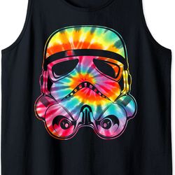 star wars stormtrooper tie dye big face tank top