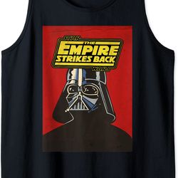 star wars the empire strikes back darth vader red poster tank top