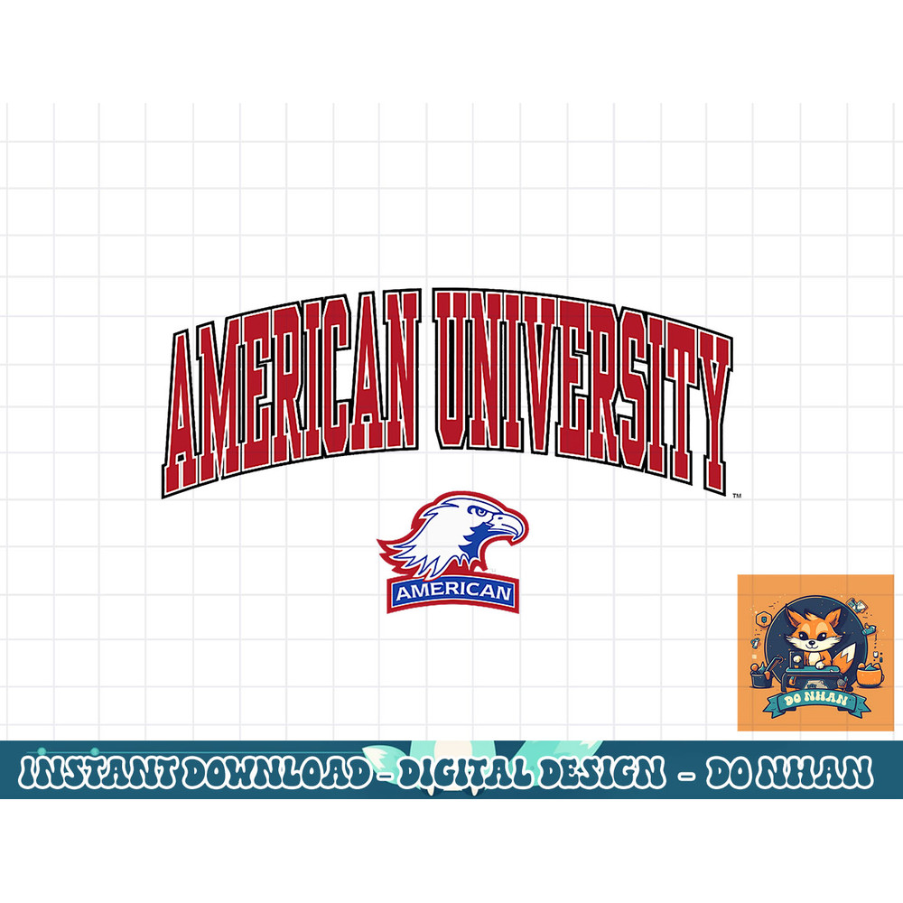 American University Eagles Arch Over Officially Licensed T-Shirt copy.jpg