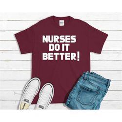 nurses do it better t shirt ,as worn by robert plant jimmy page, medical, doctor, hostipal, 70s, classic rock