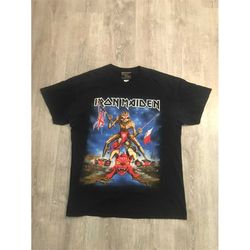 Iron Maiden The Book Of Souls 2016 France Exclusive Design Official Merchandise Tour Merch Band Tee Rock Shirt