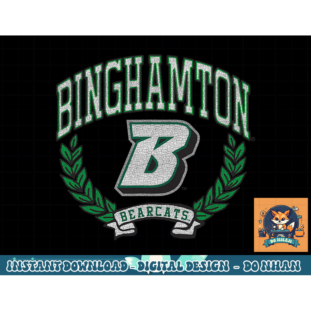 Binghamton Bearcats Victory Logo Officially Licensed Black png, sublimation.jpg
