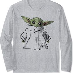 star wars the mandalorian the child illustration long sleeve