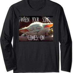 star wars the mandalorian the child when your song comes on long sleeve
