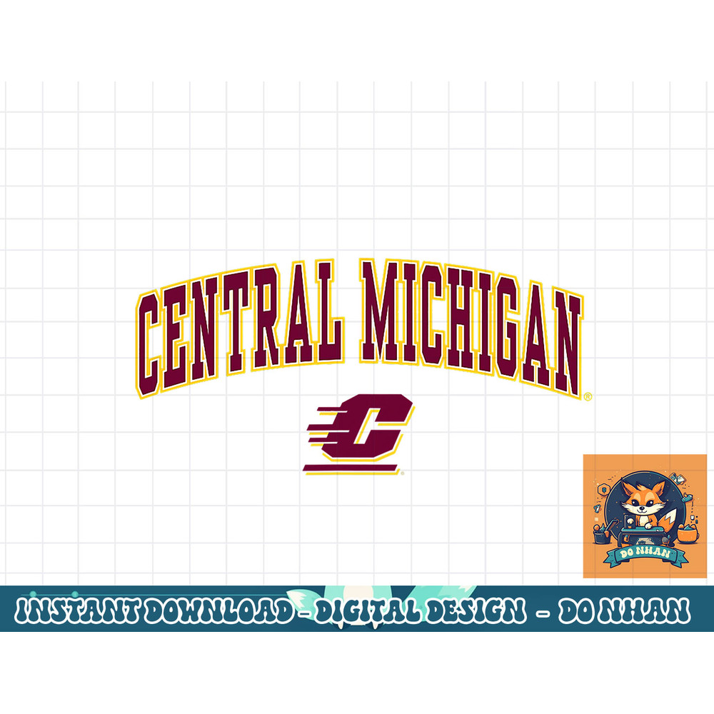 Central Michigan Chippewas Arch Over Logo png, sublimation.jpg