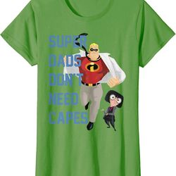 Disney Pixar Incredibles Super Dads No Capes Graphic T-Shirt