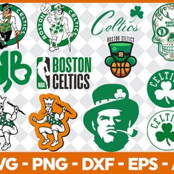 Boston Celtics NBA Bundle Svg, Basketball Logo Svg, Basketball Svg, Basketball Team Svg File Cut Digital Download