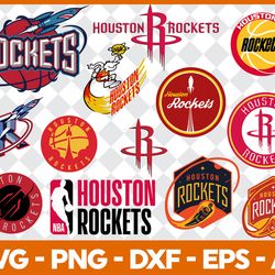 houston rockets nba bundle svg, basketball logo svg, basketball svg, basketball team svg file cut digital download