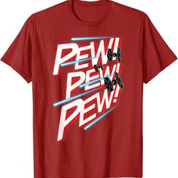 star wars tie fighter pew pew pew graphic t-shirt c2
