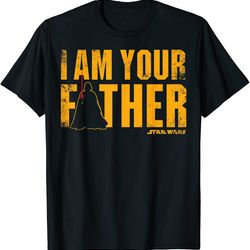 star wars vader i am your father silhouette graphic t-shirt