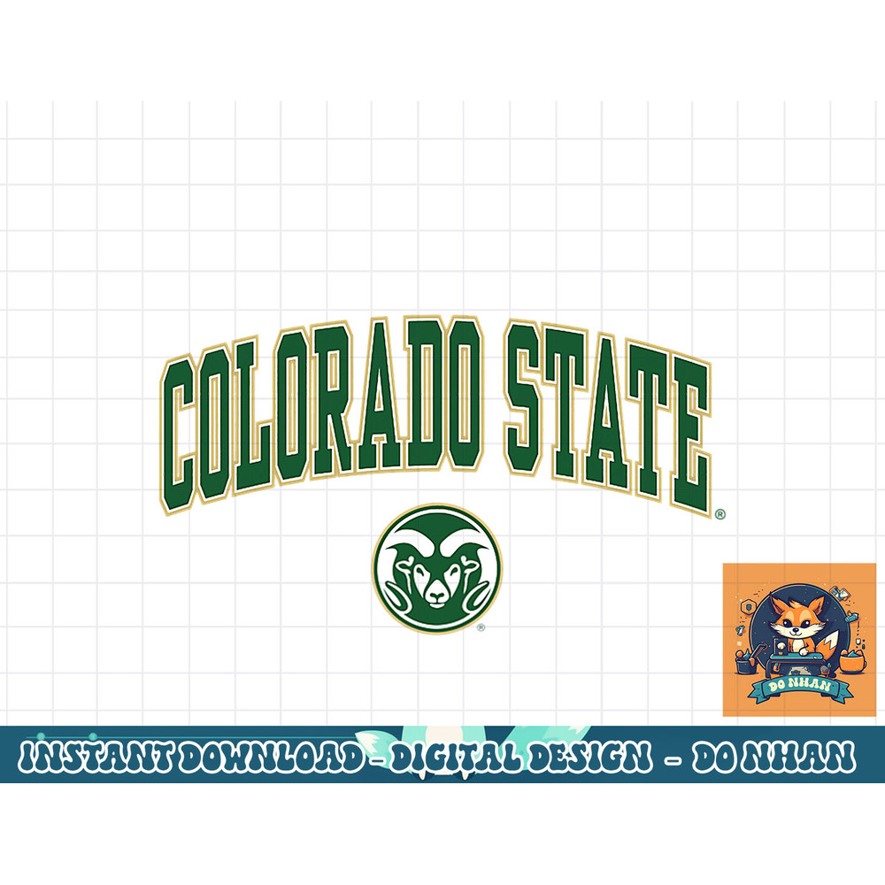 Colorado State Rams Womens Arch Over Black png, sublimation.jpg