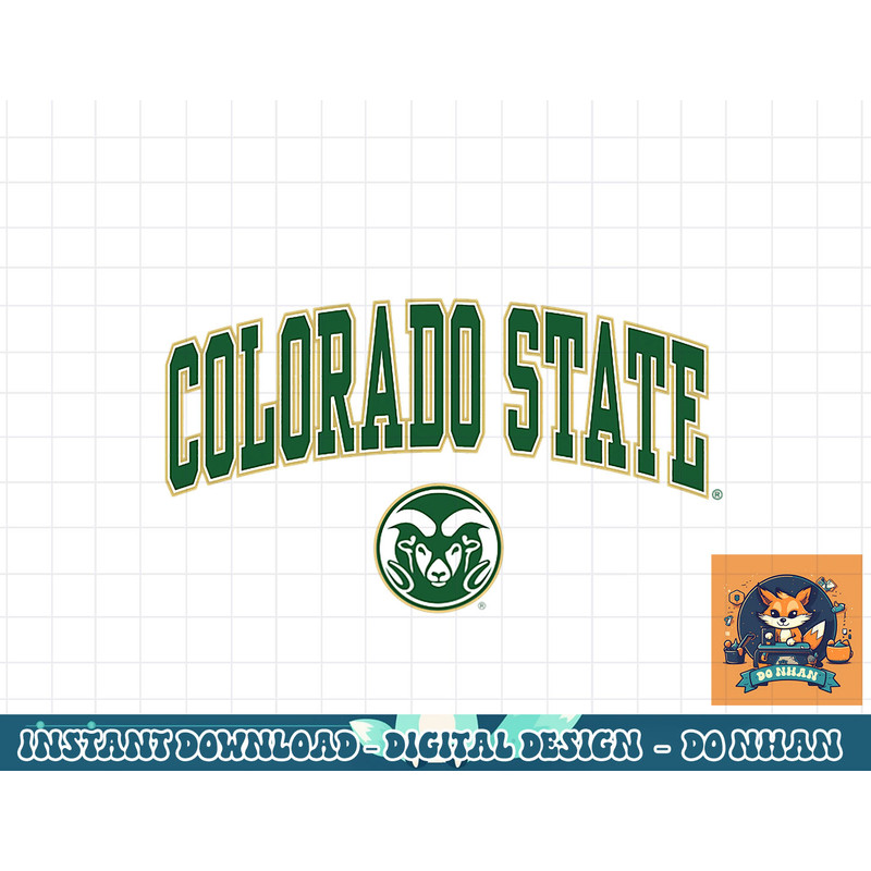 Colorado State Rams Womens Arch Over Dark Heather png, sublimation.jpg