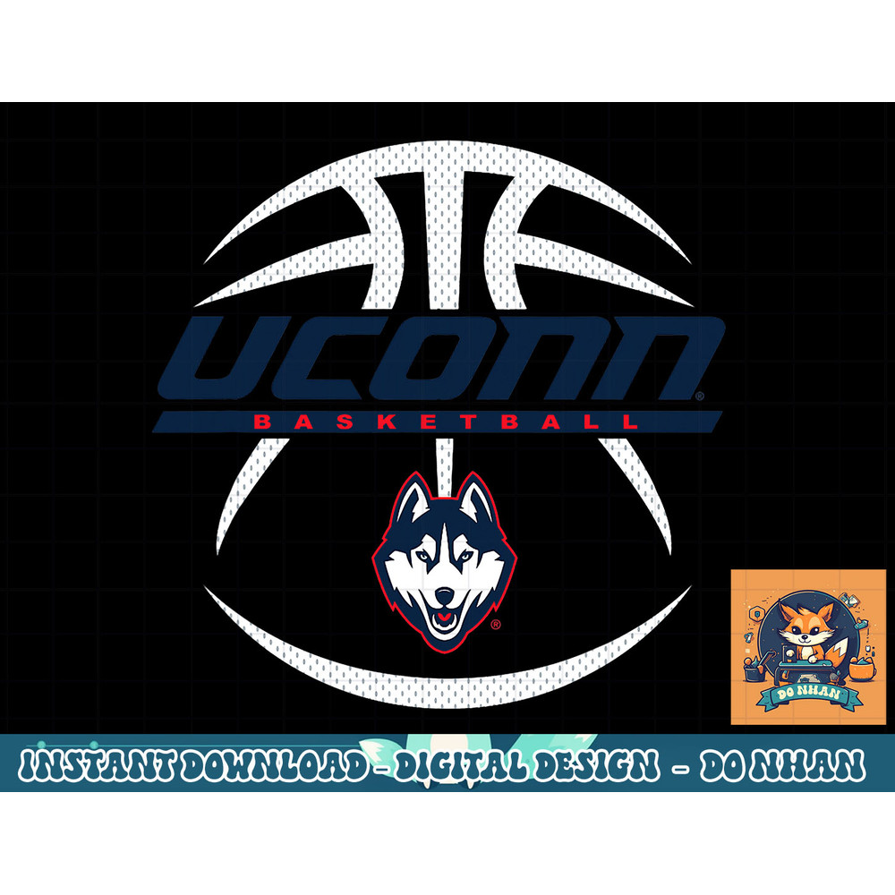 Connecticut Huskies Basketball Rebound Gray png, sublimation.jpg