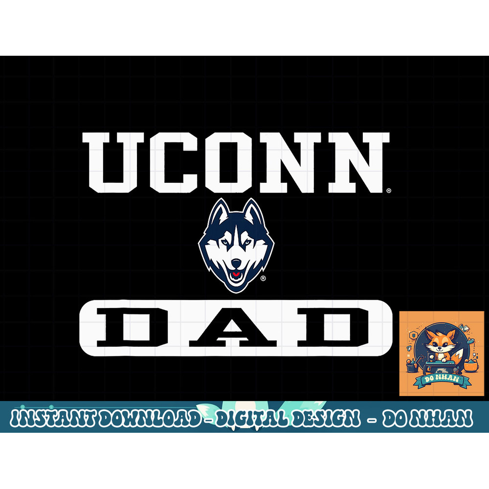 Connecticut Huskies Dad Officially Licensed png, sublimation.jpg