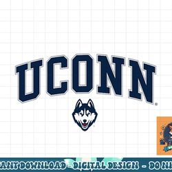 connecticut huskies womens arch over white  png, sublimation