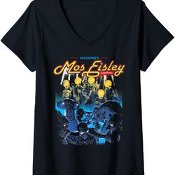 womens star wars mos eisley cantina band poster v-neck