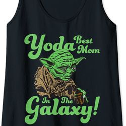Womens Star Wars Mother's Day Yoda Best Mom In The Galaxy Tank Top