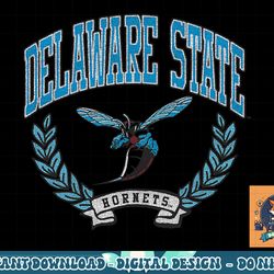 delaware state hornets victory vintage red png, sublimation