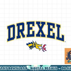 drexel dragons arch over logo officially licensed  png, sublimation
