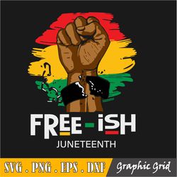 free-ish since 1865 svg, juneteenth since 1865, black freedom svg, african american svg, black power svg, juneteenth the