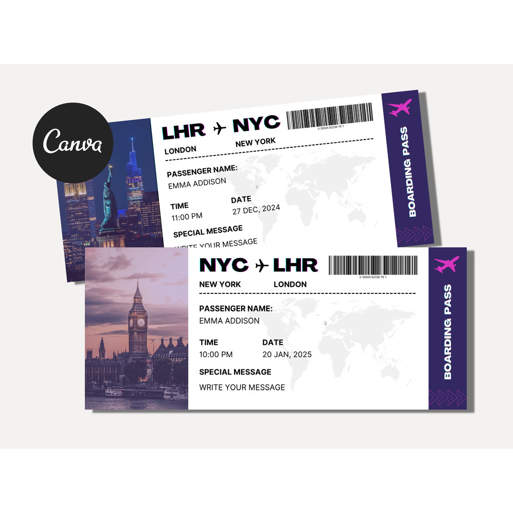 Boarding Pass Templatepng