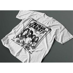 black sabbath official world tour 78 b&w graphic t-shirt