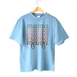 happy mothers day retro mama row mommy mothers funny t-shirt