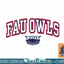 florida atlantic owls arch over black png, sublimation