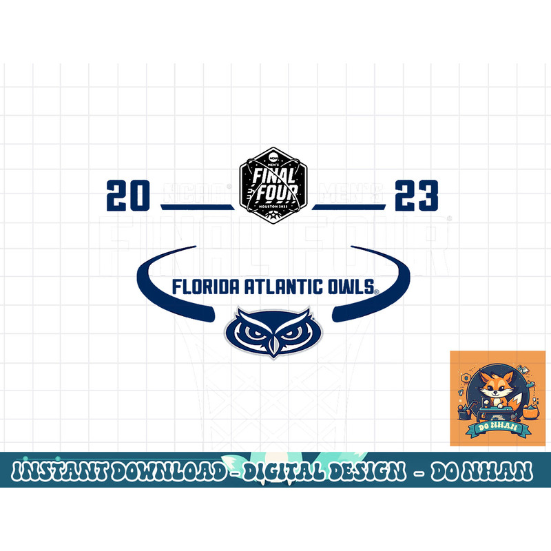 Florida Atlantic Owls Final Four 2023 Basketball Net Red png, sublimation.jpg