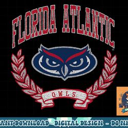 florida atlantic owls victory vintage navy png, sublimation