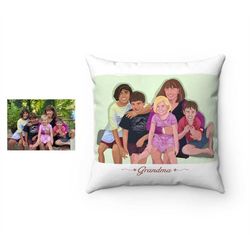 Photo Pillow, Personalized Photo Throw Pillow, Custom Pillows, Name Pillow, Wedding Photo Pillow, Memorial Pillow , Cust