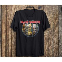 iron maiden, eddie evolution graphic t-shirt