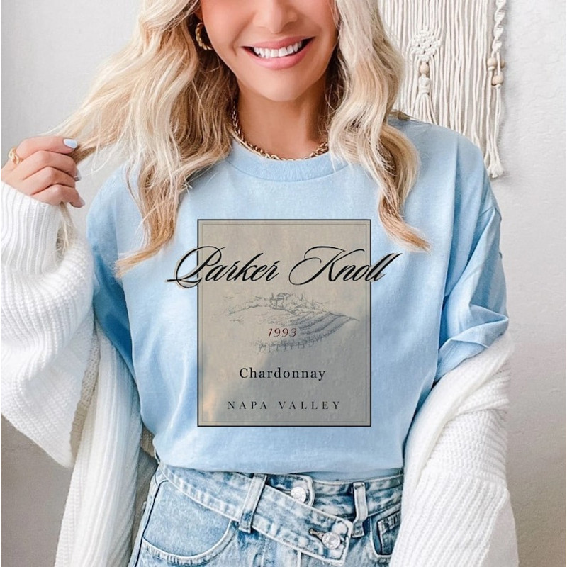 Parker Knoll Vineyard Parent Trap Hallie Chardonnay T-Shirt, Parker Knoll Shirt, Wine Vineyard Napa Valley Funny T-Shirt