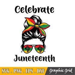 Celebrate Juneteenth Svg, Black Woman Gifts Svg, Since 1865 Svg, Digital Download Cut Files For Circut Sublimation