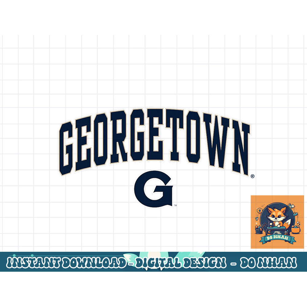 Georgetown Hoyas Arch Over Dark Heather Officially Licensed png, sublimation.jpg