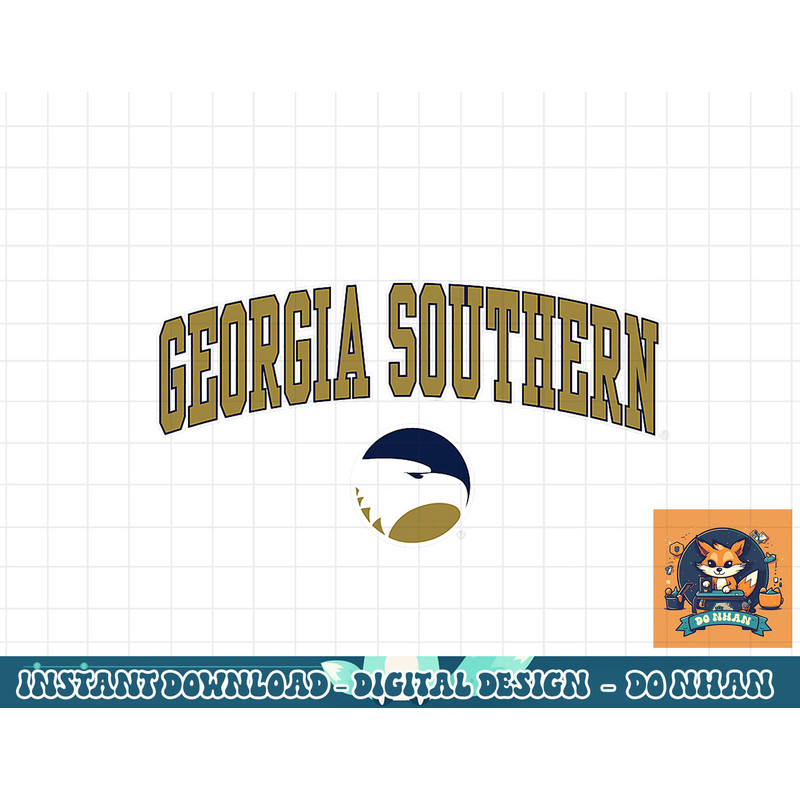Georgia Southern Eagles Arch Over Navy Officially Licensed png, sublimation.jpg