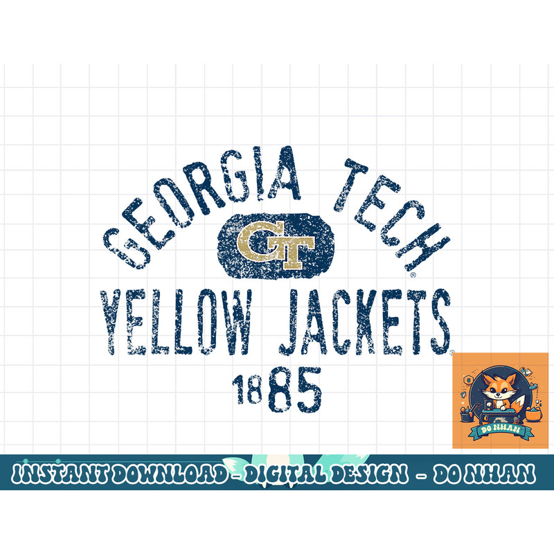 Georgia Tech Yellow Jackets 1885 Vintage Logo png, sublimation.jpg