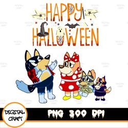 Trick Or TreaPng, Bluey Halloween Family Png, Funny Halloween Family Png Matching Halloween Png, Halloween Funny Png