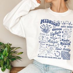 meet me at midnight sweat,midnights album shirt,the stories of 13 sleepless nights shirt gifts,swiftie gift for fan