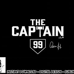 aaron judge - the captain - new york baseball  png, sublimation