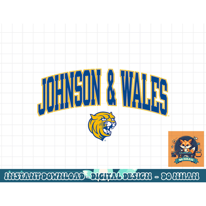 Johnson & Wales Wildcats Arch Over Officially Licensed png, sublimation.jpg