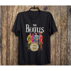 the beatles sgt. pepper's lonely hearts graphic t-shirt