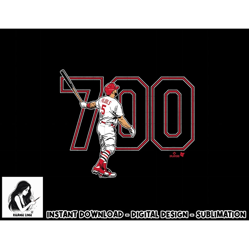 Albert Pujols - 700 Vol. 2 - St. Louis Baseball png, sublimation.jpg