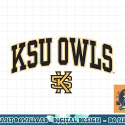 kennesaw state owls arch over white officially licensed  png, sublimation