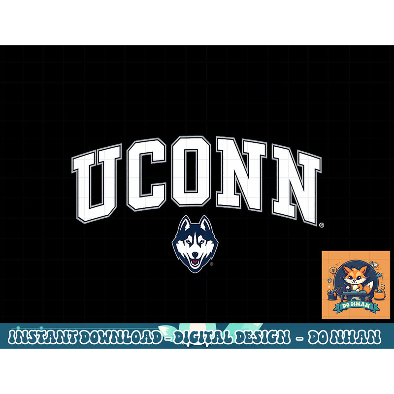Kids Connecticut Huskies Kids Arch Over Black png, sublimation.jpg
