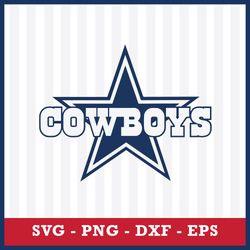 Cowboys Svg, Dallas Cowboys Cricut Svg, Dallas Cowboys Svg, Dallas Cowboys Clipart, NFL Svg, Png Dxf Eps Digital File