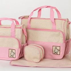 Multifunction Mommy bag Large Storage for Baby Diaper Bags Tote 5Pcs baby diaper Convertible(non US Customers)