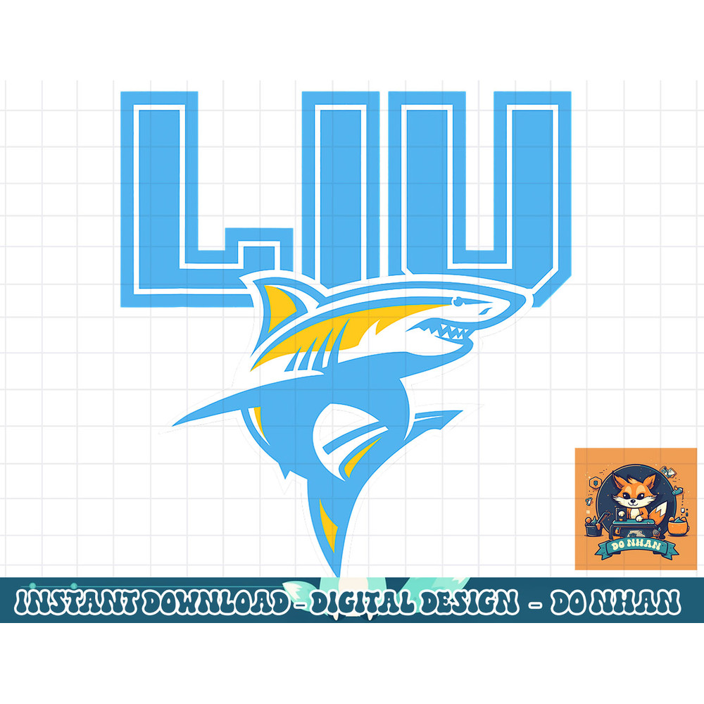Long Island Sharks LIU Icon Officially Licensed  png, sublimation.jpg