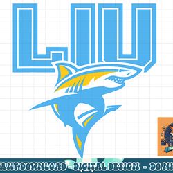 long island sharks liu icon officially licensed  png, sublimation