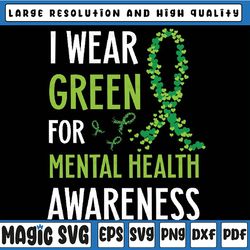 i wear green for mental health awareness month png, awareness month png, wear green for mental health